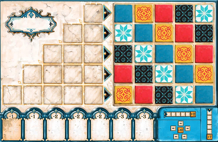 Azul player board